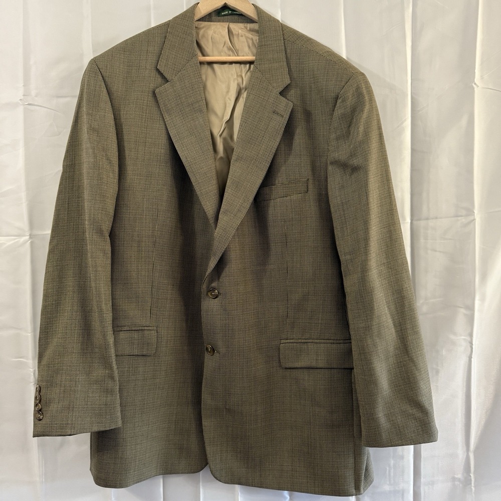 Lauren Ralph Lauren Wool Blazer Mens 50L Brown‎ Suit Coat Jacket Marshall Fields